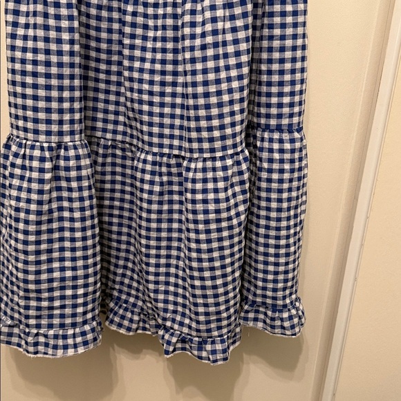 NWT BTFBM Blue Gingham Off-Shoulder  Elastic Waist Women’s Maxi Dress SZ XL - Picture 16 of 16
